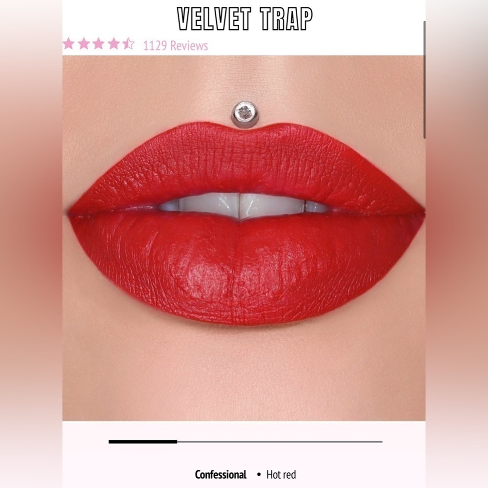 Brand New Jeffree Star Velvet Trap Lipstick in color Confessional
